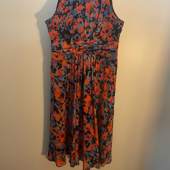Evan Picone sleeveless floral dress 16 - Picture 4 of 6